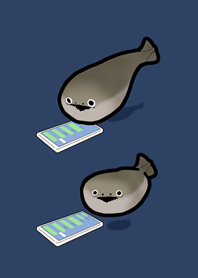 サカバンバスピスは返信待ち（深い青）