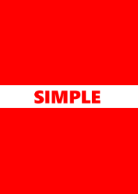 レッド＆ホワイト。SIMPLE。