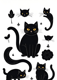 Shape-shifting Black Cat OQv9L