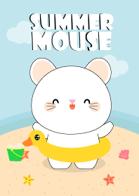 Summer Cute White Mouse (jp)