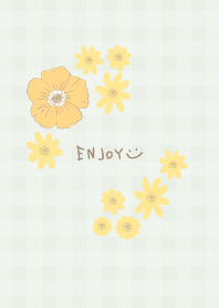 Two types of flowers simple11 from Japan