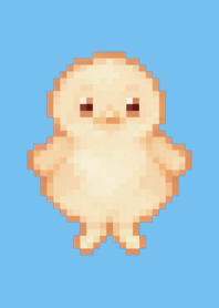ヒヨコのドット絵のきせかえ Blue 05