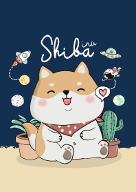 Shiba & Cactus Lover (Navy)