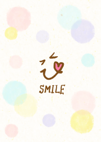 Adult watercolor Polka dot3 - smile9-