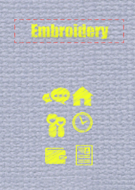 シンプルで刺繍のようなアイコンテーマ
