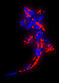 Neon Camouflage Gecko