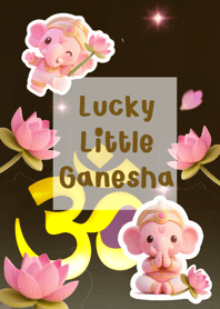 Lucky Little Ganesha (black)