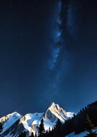 夜の山 6C5D0a