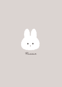 Simple Rabbit Beige Brown