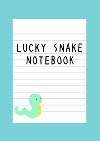 LUCKY SNAKE NOTEBOOKj-MINT GREEN