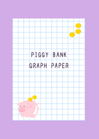 PIGGY BANK GRAPH PAPERj-PURPLE