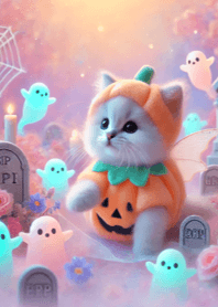 Lovely baby cat in Halloween costum11