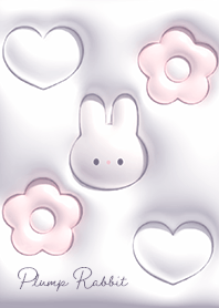 violet Flowers, hearts and rabbits 04_2