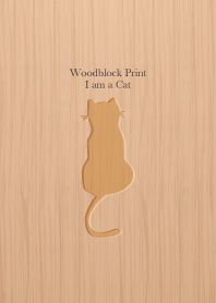 Woodblock Print Cat 8
