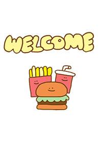 HAMBURGER MEAL(WHITE)