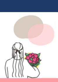 flowers&girls beige Navyblue&pink6