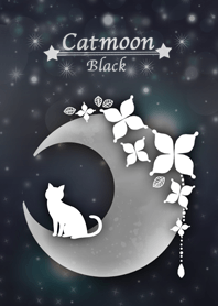 幸せ月の猫 〜モノクロ〜