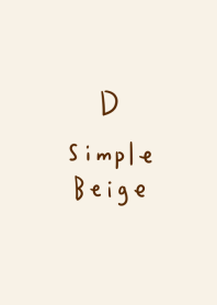 Simple D beige