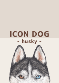 ICON DOG - siberian husky - BROWN/03