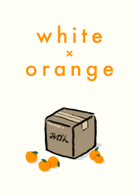 White x Orange
