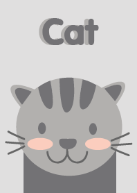 Simple gray cat