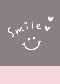 smile pink and gray