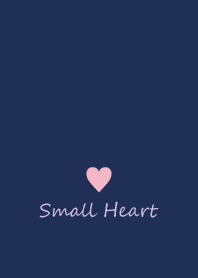 Small Heart *Navy+Pink 6*
