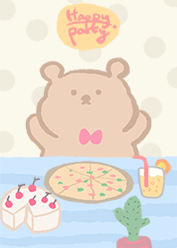 happy party bear