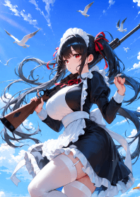 Armed girl
