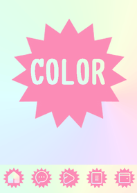 pink color rainbow  H16