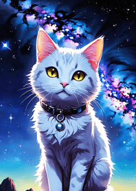 Night Moon Star Cat 6c3137