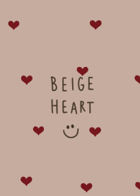 Beige and Bordeaux. heart.