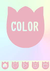 pink color rainbow  R20