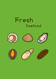 趣味現撈海鮮(清新綠色)