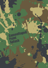 Camouflaged paint splash