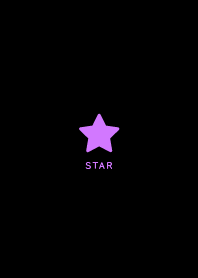 Simple Lucky Star / Black&Neon Purple