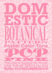 Domestic Botanical Pastel Pop Pink