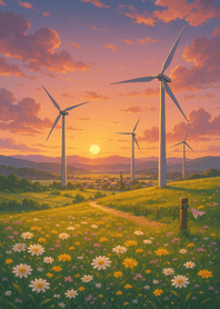 Golden Meadows At Peaceful Sundown