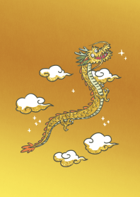 【運気アップ】ゆるめの龍〜ゴールド〜