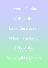 Lavender's blue