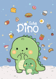 Dino Cute Mini Sea Blue