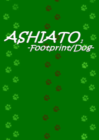ASHIATO-Footprint Dog- Green
