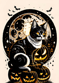 halloween cat FC56bc