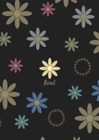 Cute floral pattern - yellow -