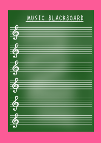 MUSIC BLACKBOARD-FLASHY PINK