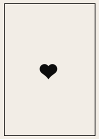 heart & frame | beige black.
