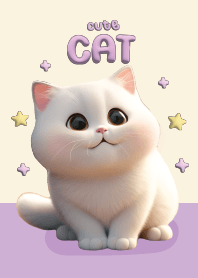 แมวน้อยน่ารัก : สีม่วง