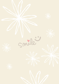 Flower of a white line8 from Japan