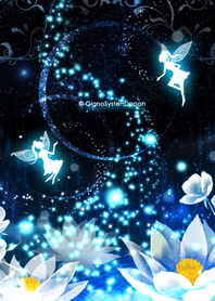 Fairy and lotus