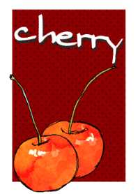 watercolor cherry*